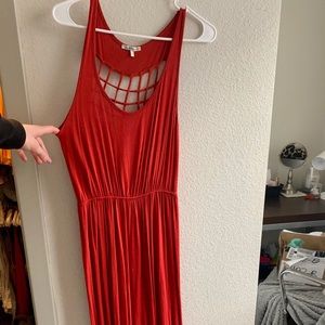 Burnt Orange Maxi Dress